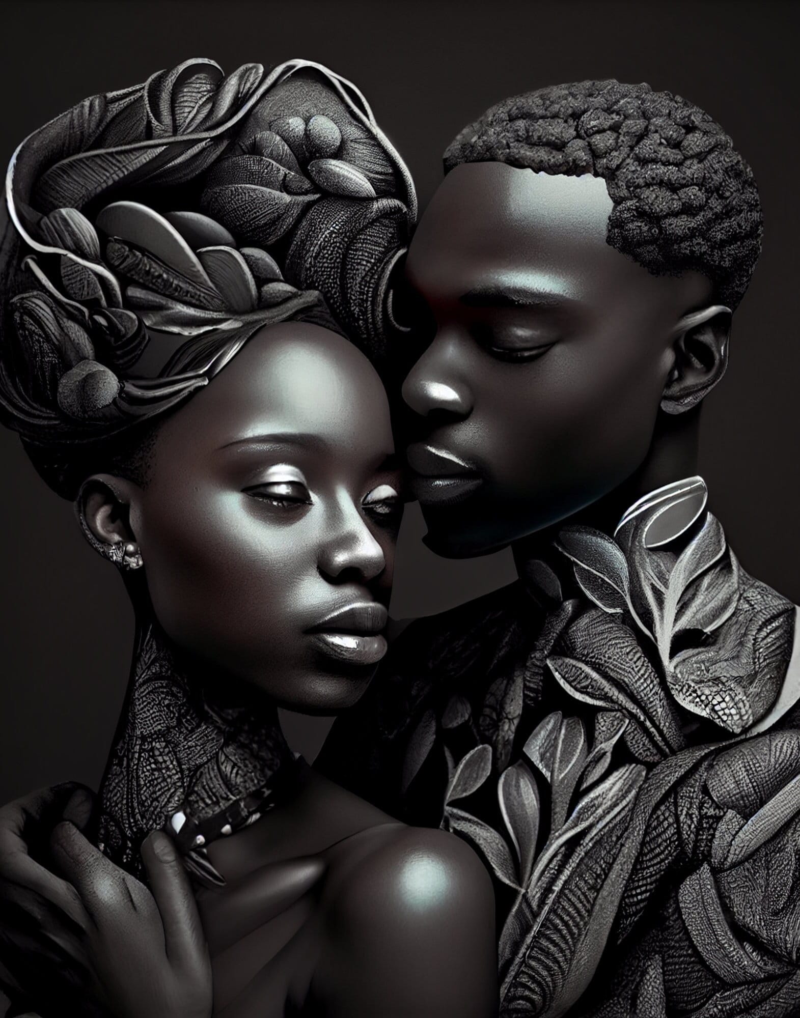 Black Love Beautiful Art, Black Love, Digital Print, Digital Download