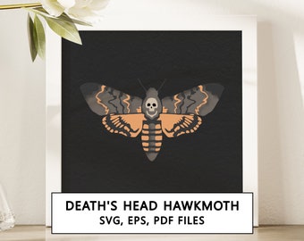 Tête de mort Sphynx 3D Shadowbox SVG Cricut Project - téléchargement numérique instantané
