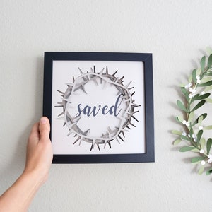 Dana Manly Art Gold Crown in Shadowbox 6x6 main image 0