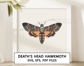 Tête de mort Sphynx 3D Shadowbox SVG Cricut Project - téléchargement numérique instantané