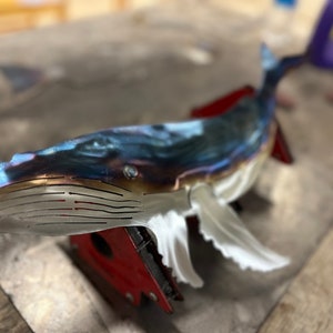 Alaskan Humpback Whale Metal Art