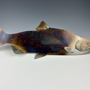 Alaskan Sockeye Salmon Metal Art