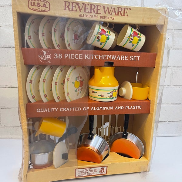 Vintage Child’s Kitchenware Set 38 pieces Revereware