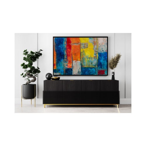 Colorful Wall Art Large Modern Decor Abstract Modern Art Etsy