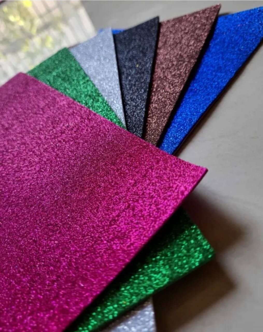 Glitter Foam Sheets, A4, 10 Sheets Assorted Colours 