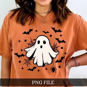 Ghost PNG, Cute Ghost Sublimation, Casper Ghost PNG, Ghost with Bats PNG, Halloween Sublomation, Halloween Ghost Png, Stay Spooky Png