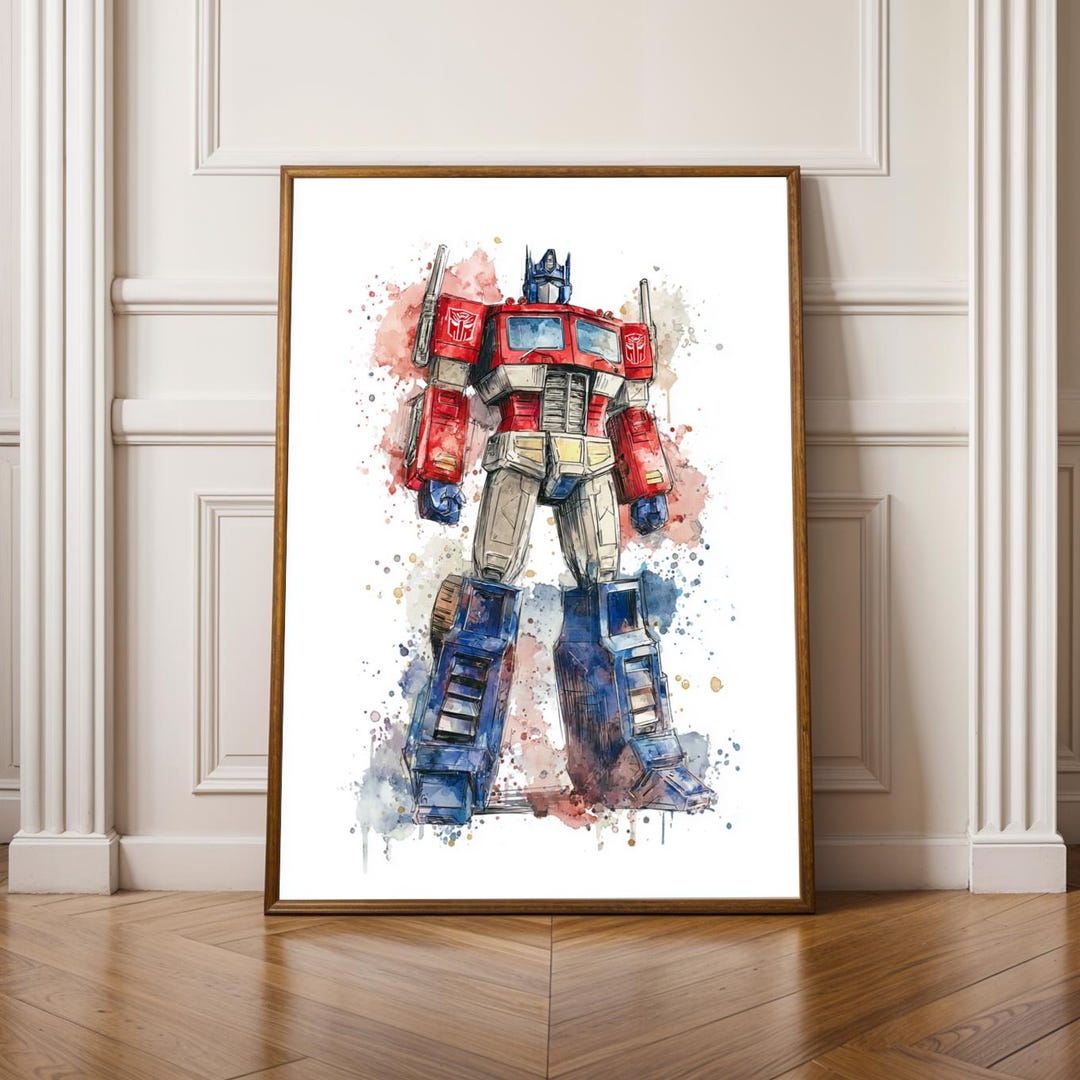 Optimus Prime Watercolor Robot Print – Sci-fi Illustration - Etsy