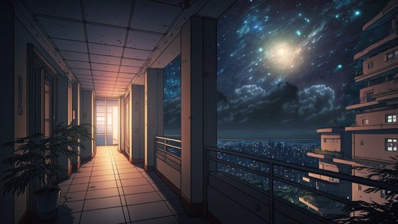 Anime boy, cafe, clouds, balcony, Anime, HD wallpaper | Peakpx