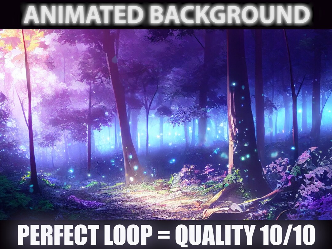 Magic Woods | ANIMATED VIRTUAL BACKGROUND | Vtuber Twitch Streamer ...