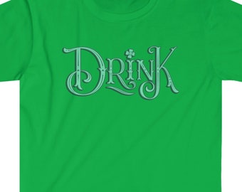 Grappig shirt voor St. Patrick's Day-drankje: Iers katoenen T-shirt