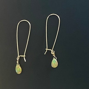 Ethiopian Opal and Gold Filled Earrings
