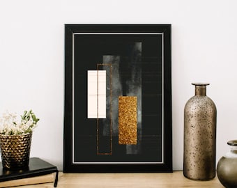 Watercolor Abstract Wall Art Illustration Design