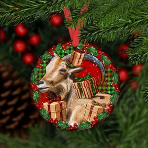 Christmas Spanish Goat Ornament, Spanish Goat Car Coaster, Spanish Goat Ornaments,Ornament