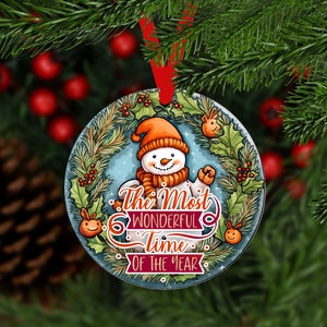 Christmas Snowman Ornament,Christmas Snowman,Snowman Ornaments,Christmas Ornament,Ornament,Gift For Christmas
