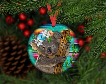 Christmas Koala Ornament,Koala Car Coaster, Koala Ornaments,Ornament