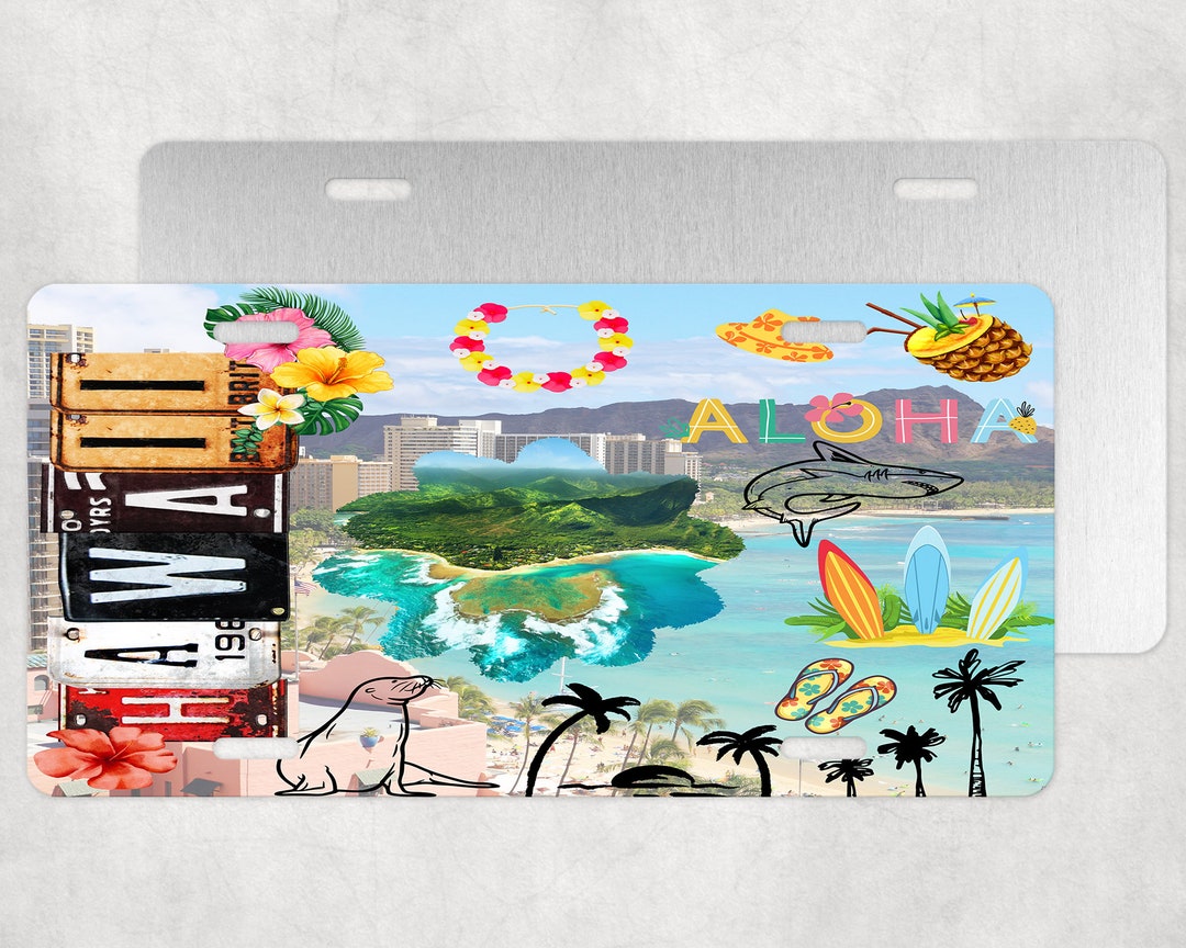 Hawaii License Plate, Hawaii Car Plate,state License Plate, Hawaii