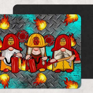 Firefighter Gnomes Mouse Pad,Gnomes Mouse Pad,Firefighter Gnomes