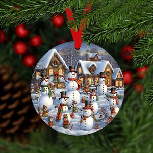 Christmas Snowman Ornament,Christmas Snowman,Snowman Ornaments,Christmas Ornament,Ornament,Gift For Christmas