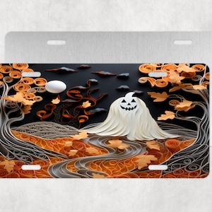 Halloween Ghosts License Plate,Halloween License Plate,Hallowen Ghosts, Ghost Plate,License Plate,Car Accessories