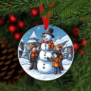 Christmas Snowman Ornament,Christmas Snowman,Snowman Ornaments,Christmas Ornament,Ornament,Gift For Christmas