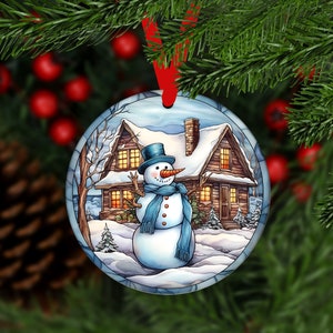 Christmas Snowman Ornament,Christmas Snowman,Snowman Ornaments,Christmas Ornament,Ornament,Gift For Christmas