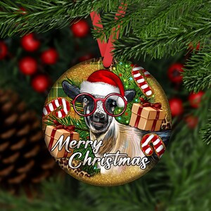 Christmas Goat Ornament, Goat Car Coaster, Goat Ornaments,Ornament