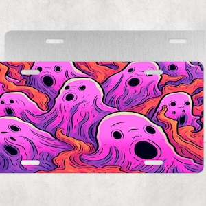 Halloween Ghosts License Plate,Halloween License Plate,Hallowen Ghosts, Ghost Plate,License Plate,Car Accessories
