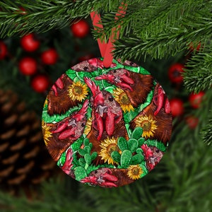 Christmas Rooster Ornament, Rooster Car Coaster, Rooster Ornaments,Ornament