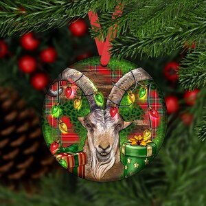 Christmas Spanish Goat Ornament, Spanish Goat Car Coaster, Spanish Goat Ornaments,Ornament