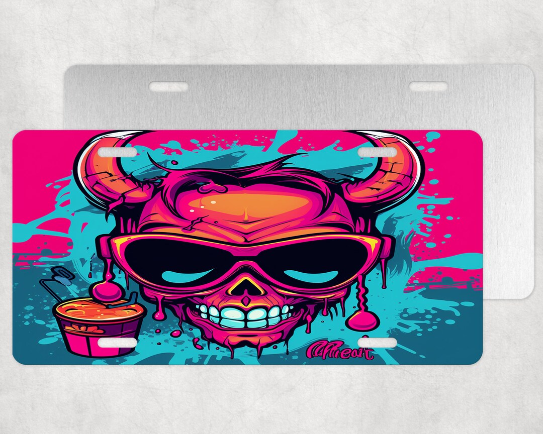 Halloween Demon License Plate,halloween License Plate,hallowen Demon ...