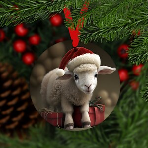 Christmas Baby Sheep Ornament,Baby Sheep Car Coaster,Baby Sheep Ornament,Ornament,Gift For Christmas