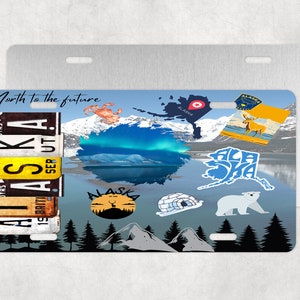 Alaska License Plate, Alaska Car Plate, State License Plate, Alaska,License Plate,Car Accessories,Car License Plates