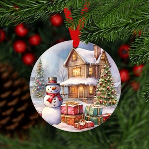 Christmas Snowman Ornament,Christmas Snowman,Snowman Ornaments,Christmas Ornament,Ornament,Gift For Christmas