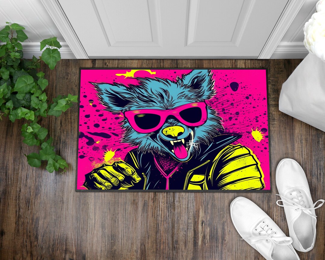 Halloween Werewolf Door Mat,werewolf Rug,halloween Rug,werewolf Doormat