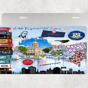 Connecticut License Plate, Connecticut Car Plate,State License Plate, Connecticut,License Plate,Car Accessories,Car License Plates