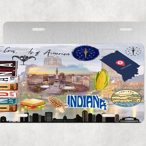 Indiana License Plate, Indiana Car Plate,State License Plate, Indiana,License Plate,Car Accessories,Car License Plate