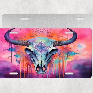 Skull  License Plate, Skull,Colorful Skull License Plate,License Plate,Car Accessories