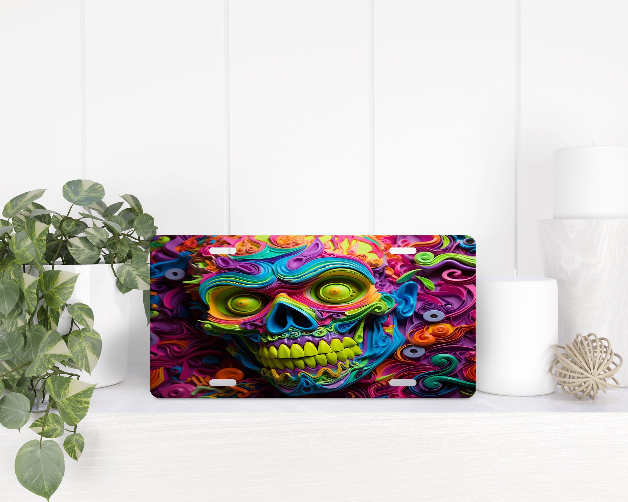 Halloween Banshee License Plate,halloween License Plate,hallowen ...