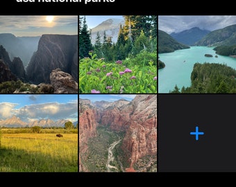 usa national parks digital images [smartphone wallpaper or digital print set of 5]