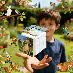 Custom Photo Magic Cube • Personalized Keepsake Gift