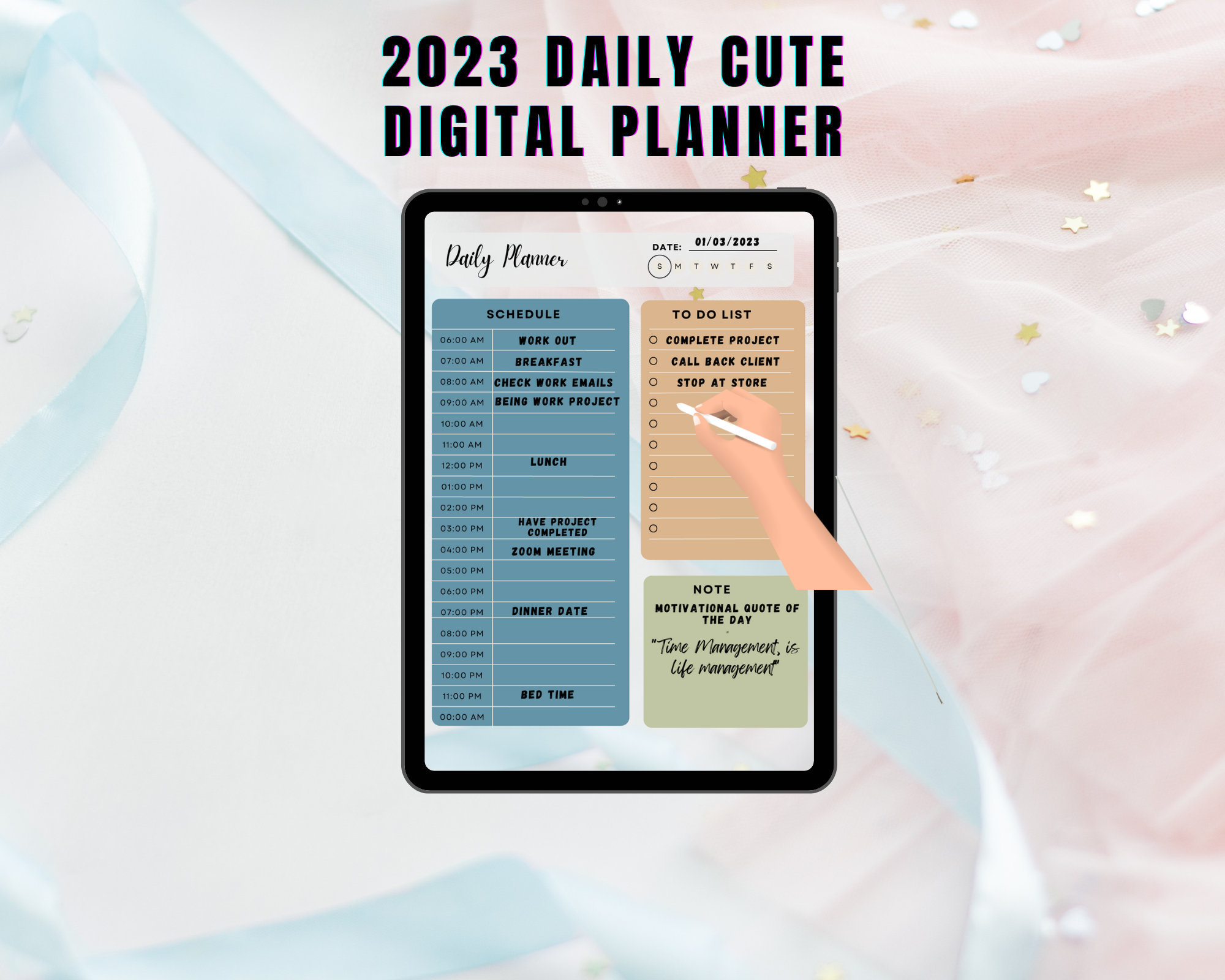 Daily Digital Planner Goodnotes Planner iPad Planner Notability Planner ...