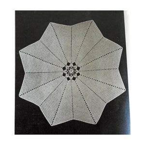1949 Crochet Pattern Eight Pointed Star Doily Vintage Thread Digital Download