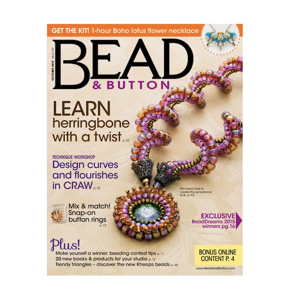 Beading Magazine Etsy