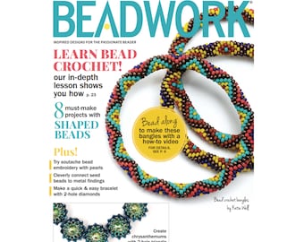 Beadwork Magazine 2015 May Beading Seed Bead Wire Metal Jewelry Making Patterns PDF Download