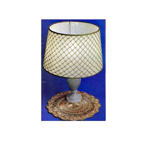 1974 Golden Lampshade Lace Cover Crochet Pattern Digital Download