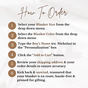 a menu with instructions for how to order