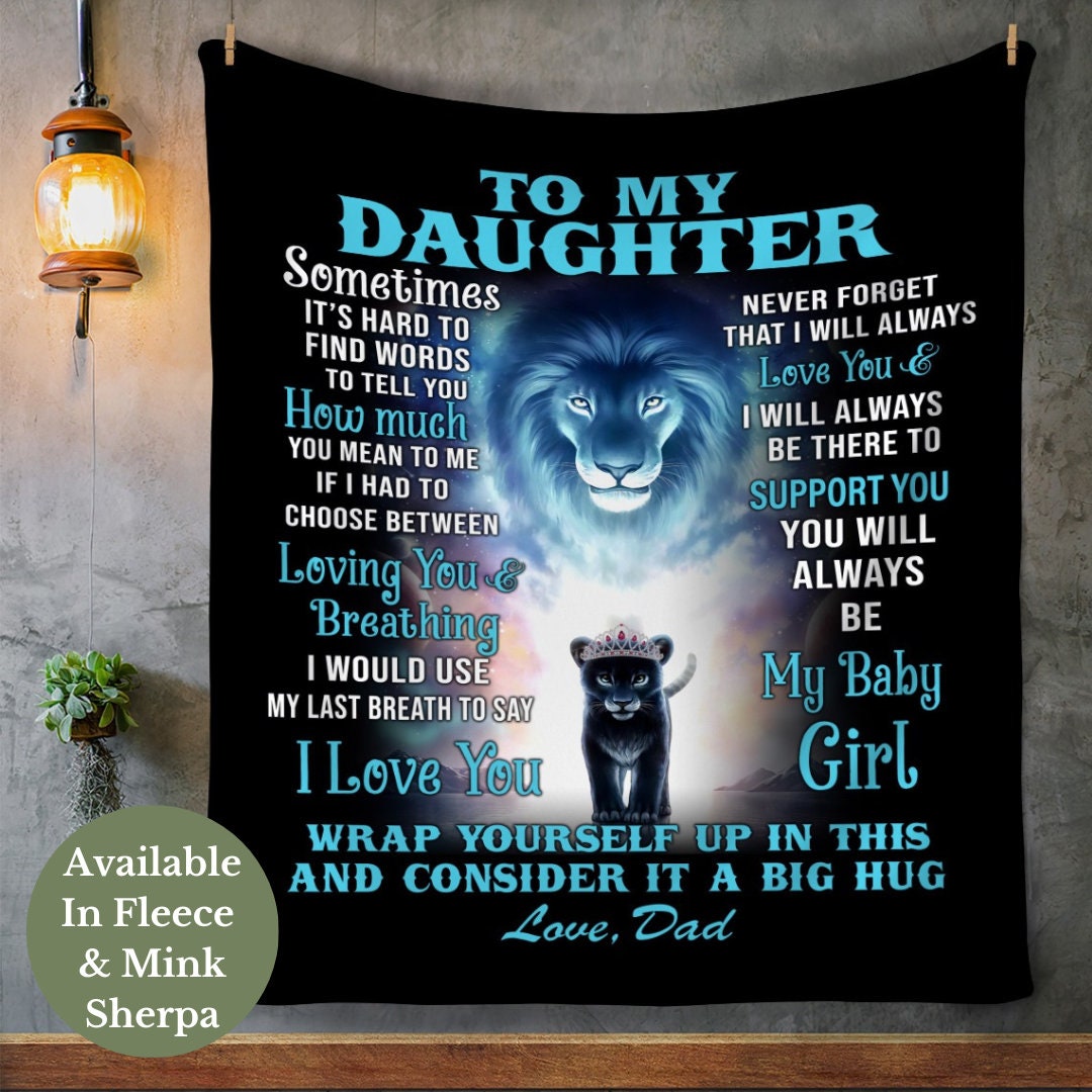 Gifts for Daughter,Daughter Blanket from  Dad,Mom,Family,Unique,Sentimental,Inspirational Daughter Gifts for Mothers  Day,Christmas,Birthday,59x79''(#221,59x79'')P 