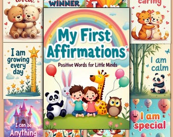 Kids Affirmation Print Book Printable Kids Positive Affirmation Cards Kid Encouragement Gift Card Printable Kid Motivation Daily Affirmation