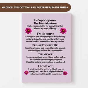 hawaii ho'oponopono prayer self love gift mindfulness wall art inspiration motivation self care gift — minimalist wooden plaque with laser‑etched Ho'oponopono lines, small aloha motif, and a soft sanded finish designed as a tactile reminder for mindful breathing and daily forgiveness rituals.