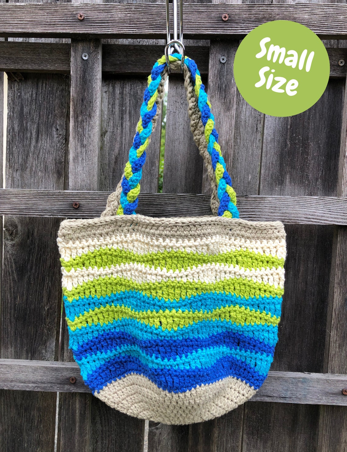 Beach Waves Tote Bag Crochet PATTERN Beach Bag Crochet Etsy